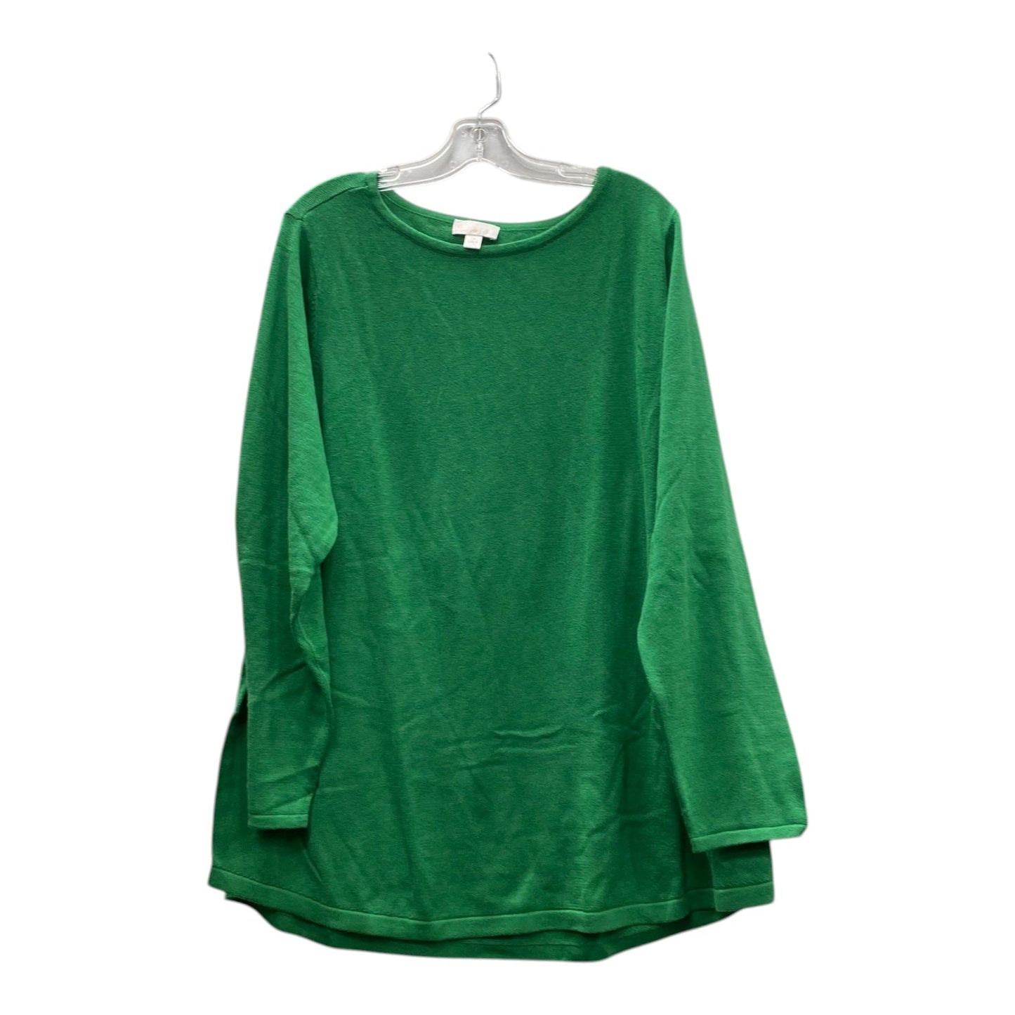 Sweater By Belle By Kim Gravel In Green, Size:2X