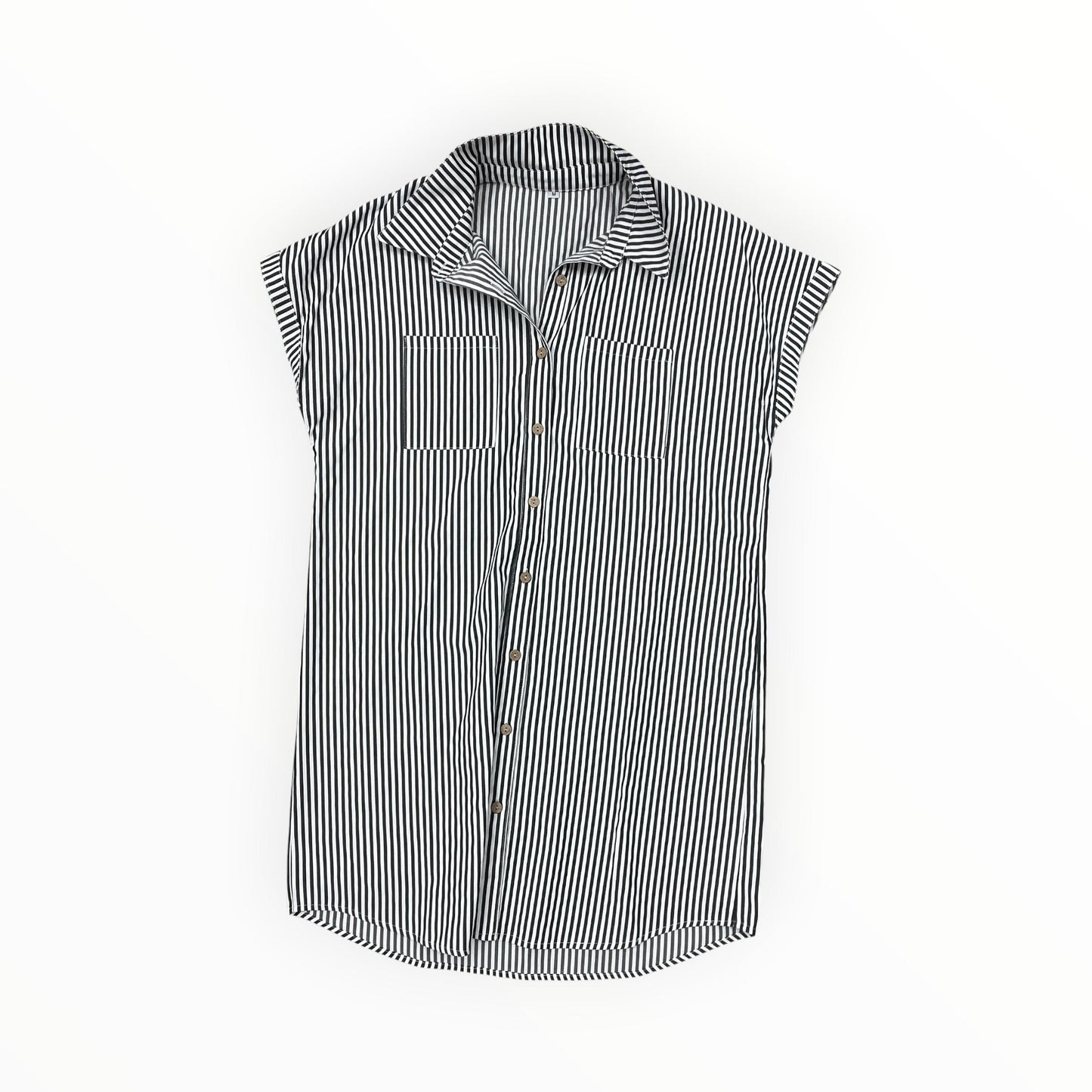 Dress Casual Midi By Clothes Mentor In Grey & White, Size:M