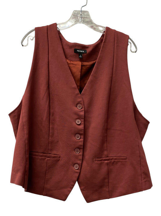 Vest Other By Torrid In Red, Size:4X