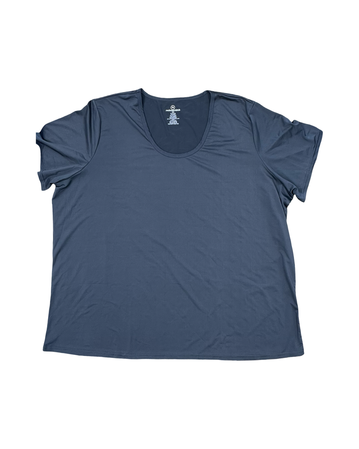 Top Ss Basic By Clothes Mentor In Grey, Size:3X