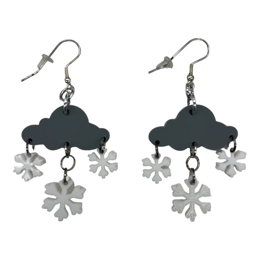 GREY EARRINGS DANGLE/DROP by CMF