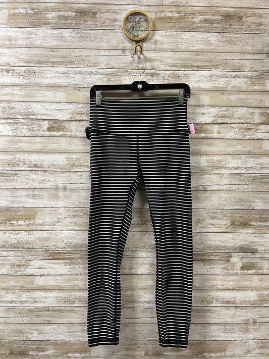 Athletic Leggings By Lululemon In Black & White, Size:8