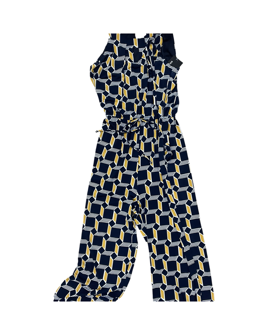 Jumpsuit By En Focus In Blue & Gold, Size:L
