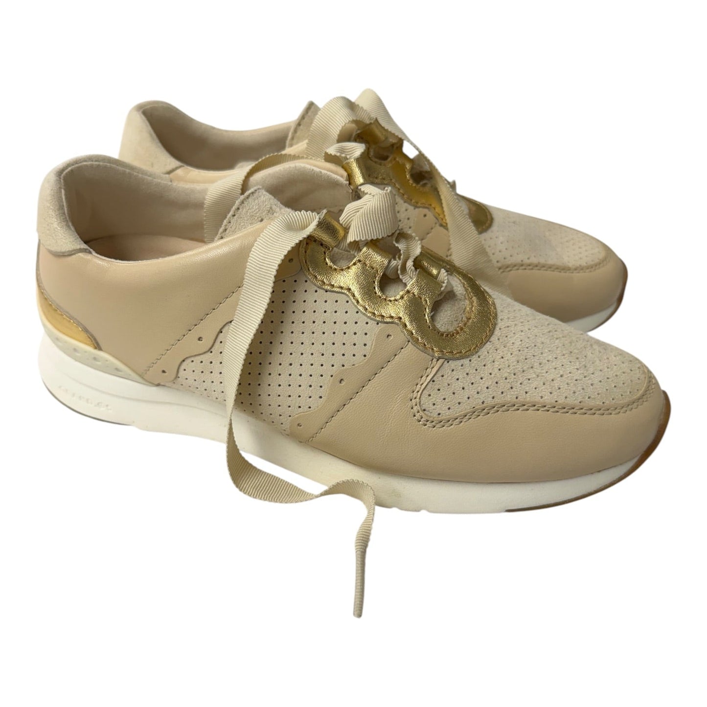 Shoes Athletic By Cole-Haan In Beige, Size:5