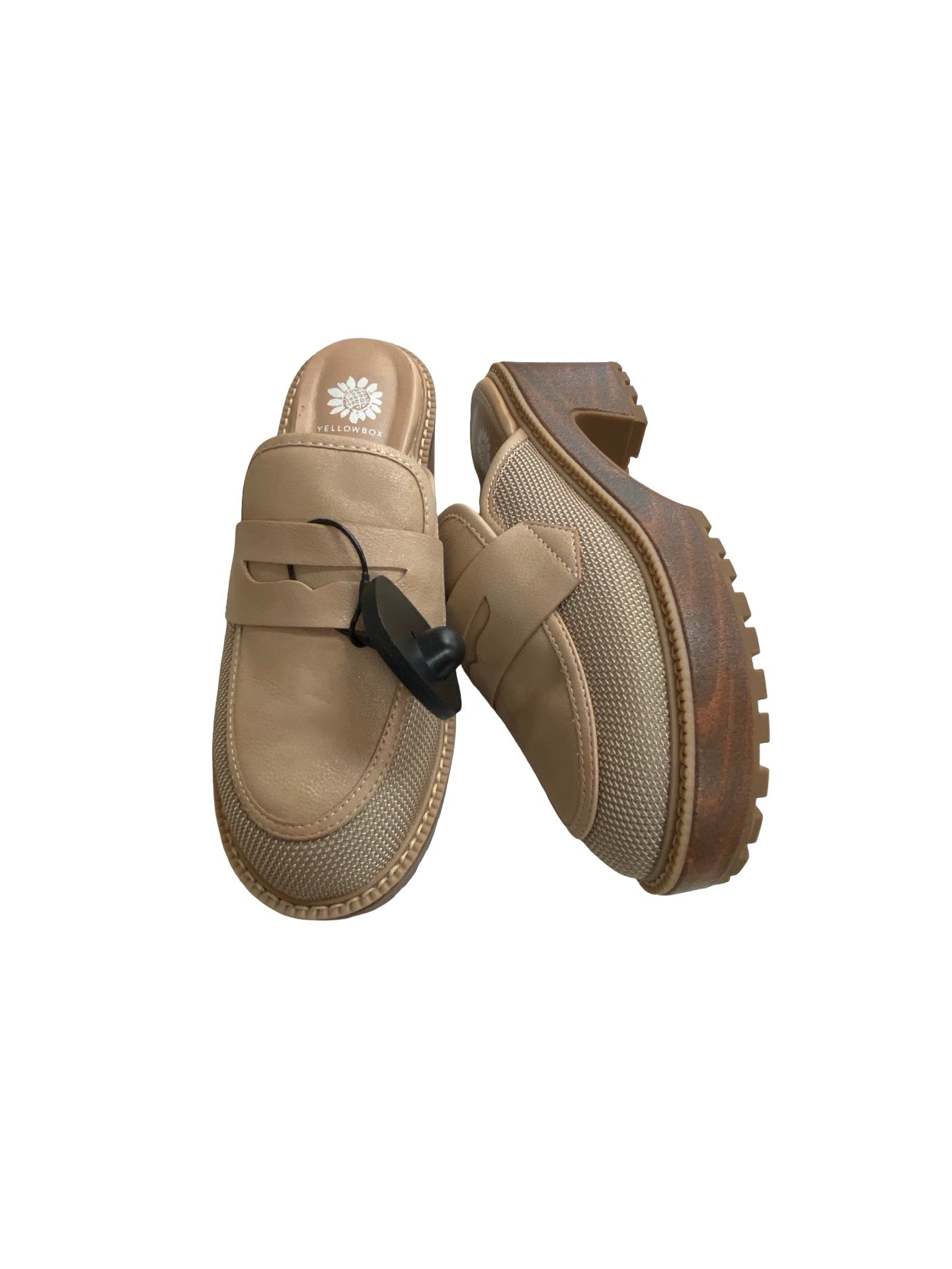 Shoes Heels Block By Yellow Box In Brown, Size:7.5