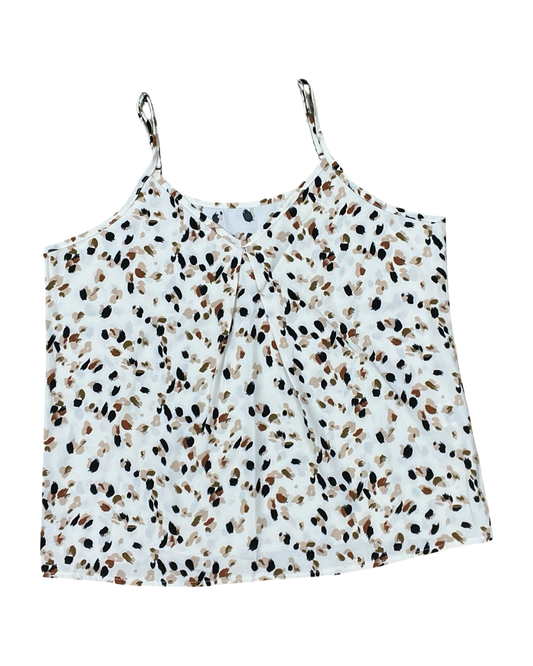 Top Sleeveless By Shein In Cream, Size:Xl
