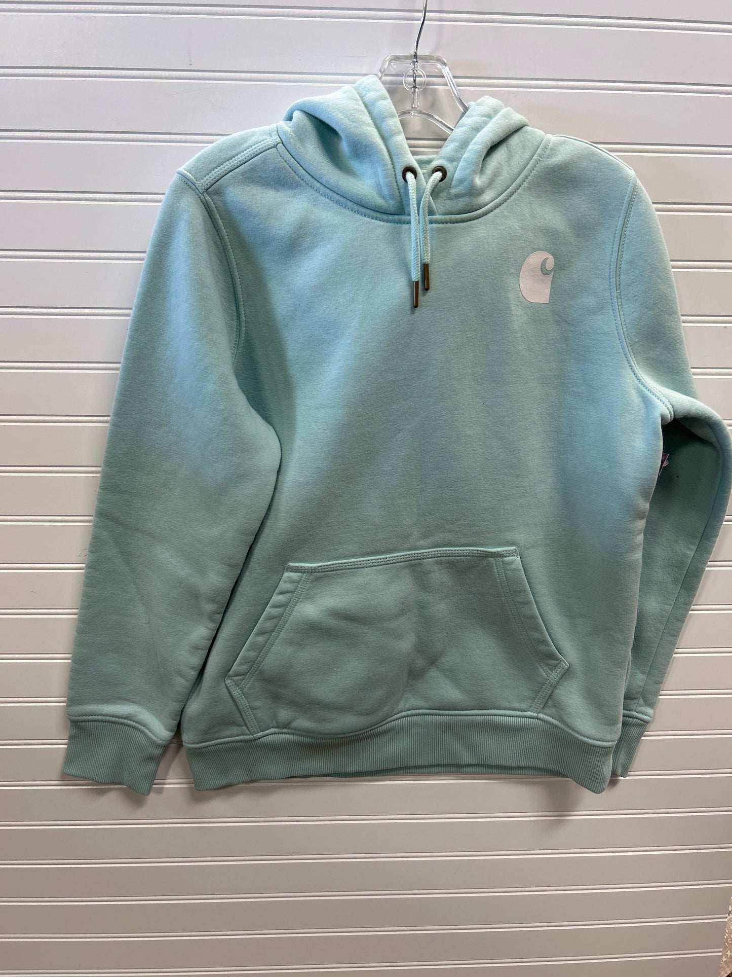 Sweatshirt Hoodie By Carhartt In Aqua, Size:M