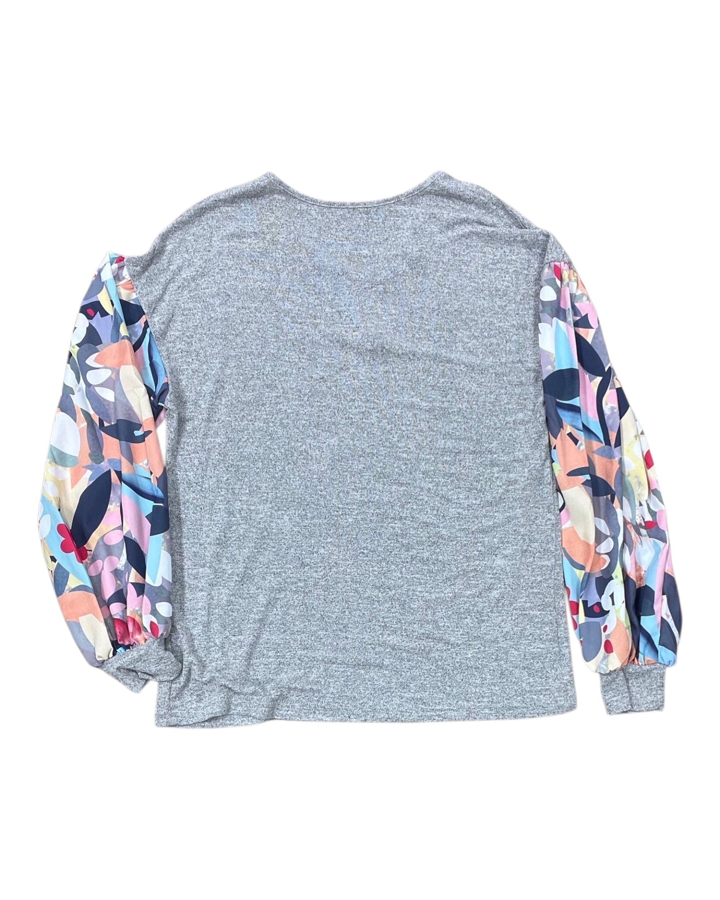 Top Ls By Clothes Mentor In Grey & Pink, Size:S