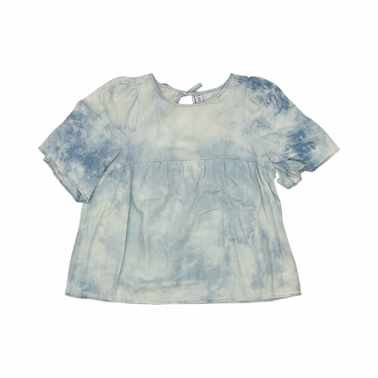 Blouse Ss By Old Navy In Blue Denim, Size:M