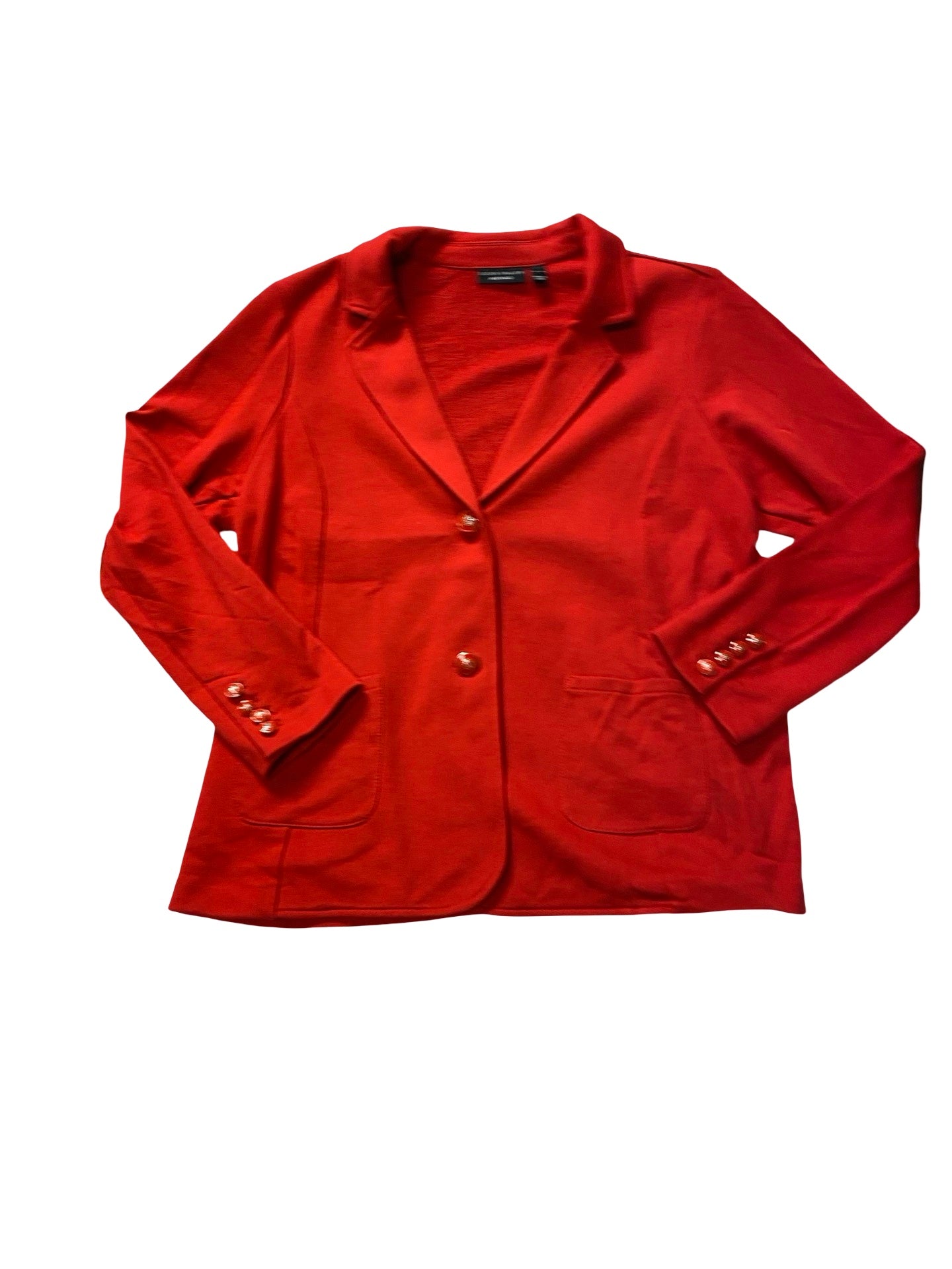 Blazer By Susan Graver In Red, Size:Xl
