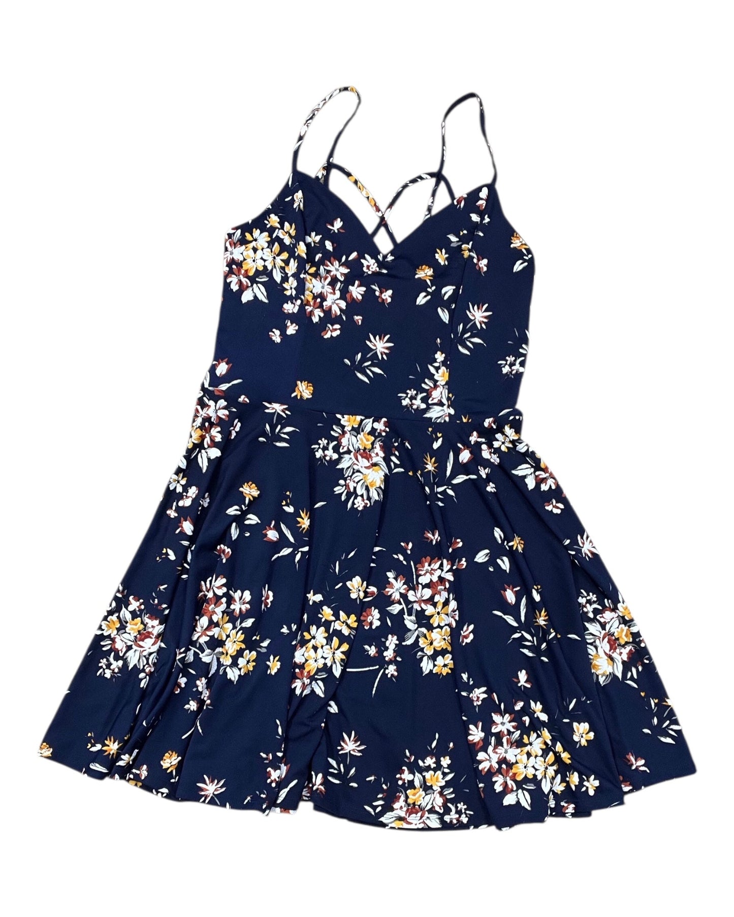 Dress Casual Midi By Clothes Mentor In Blue, Size:L