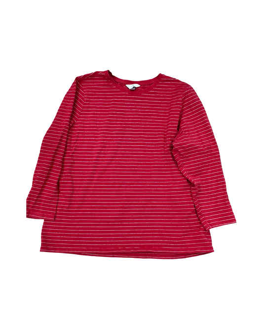 Top Ls By Cj Banks In Red, Size:2X