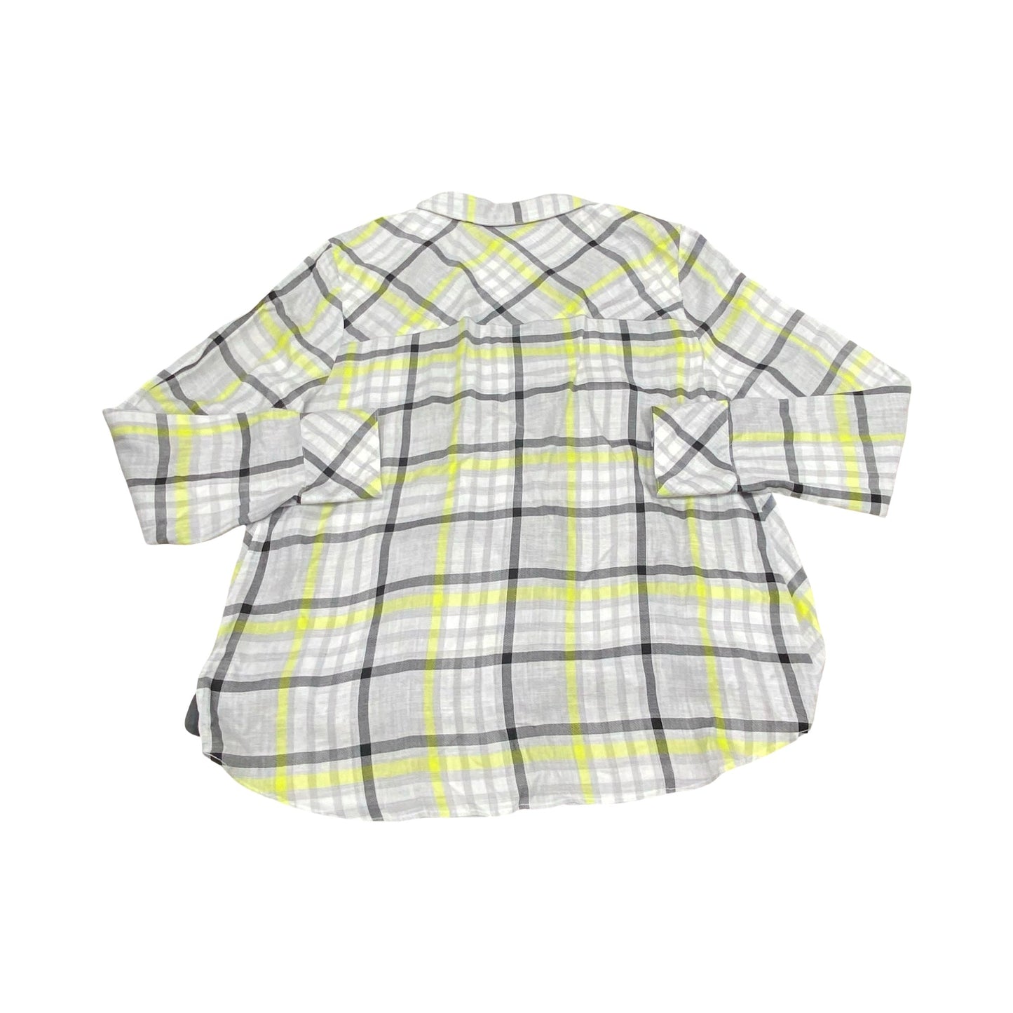Top Ls By Vince Camuto In Plaid Pattern, Size:M