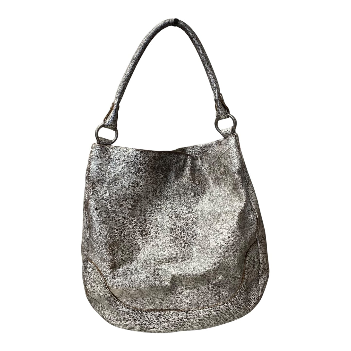 Handbag Designer By Frye In Grey, Size:Medium