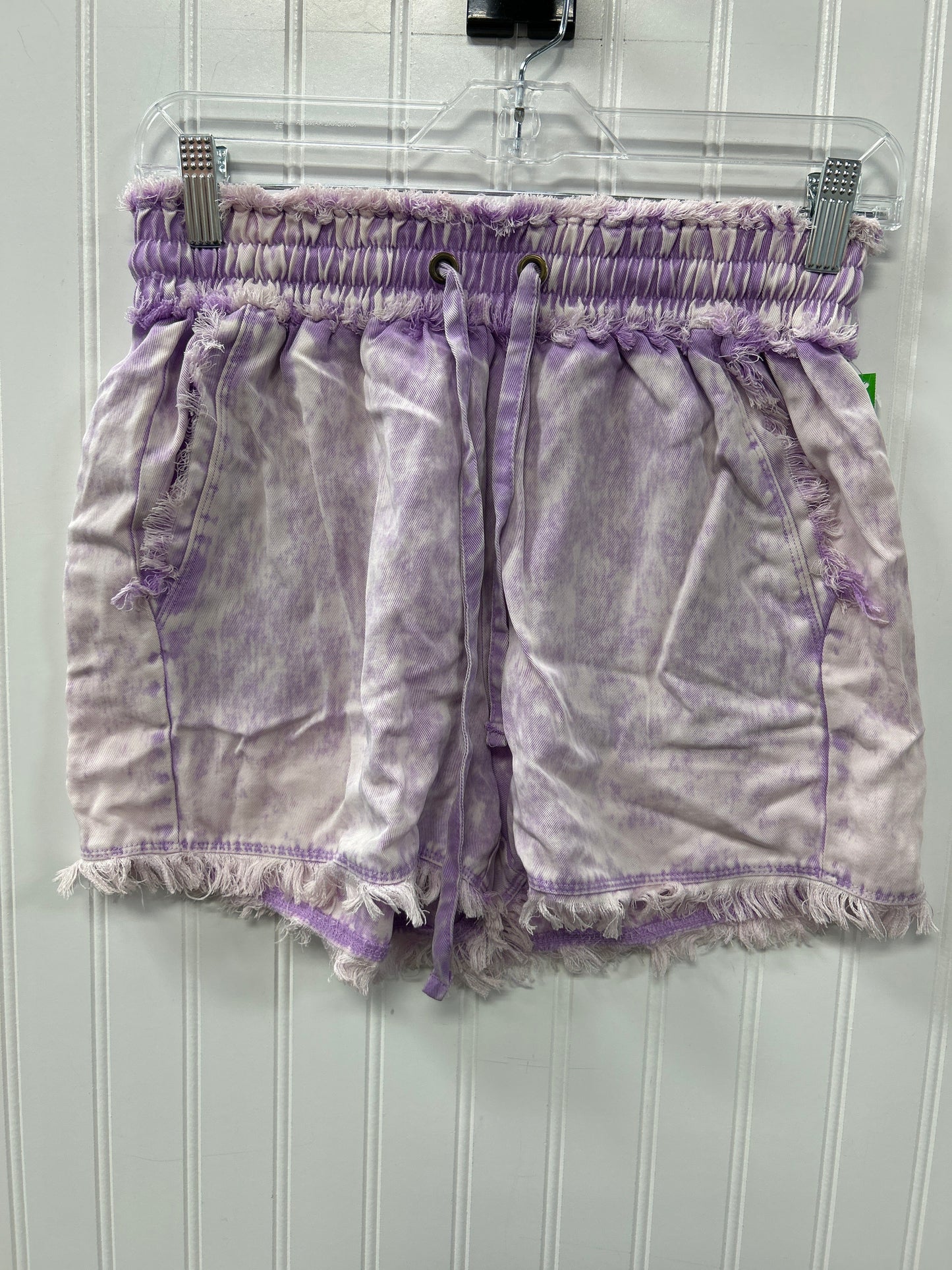 Shorts By Zenana In Purple, Size:M