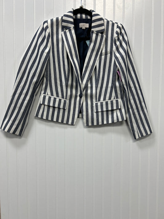 Blazer By Loft In Blue & Cream, Size:2P