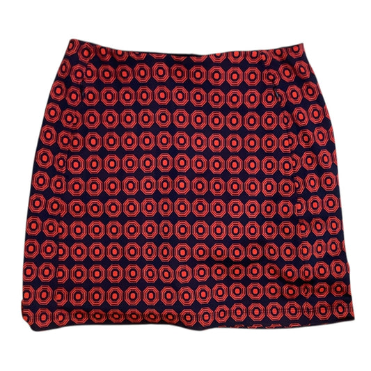 Skort Designer By Tory Burch In Blue & Red, Size:Sp