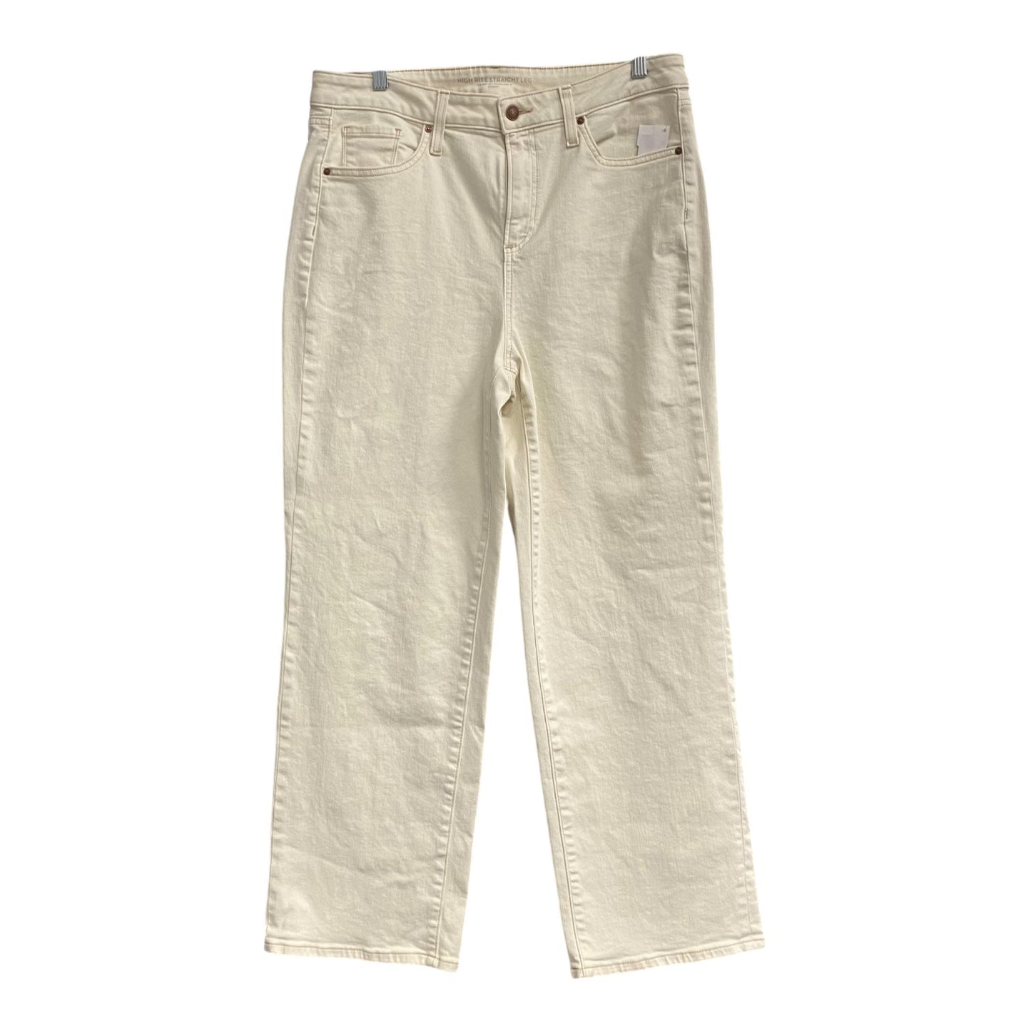 Jeans Wide Leg By Chicos In Ivory, Size:12