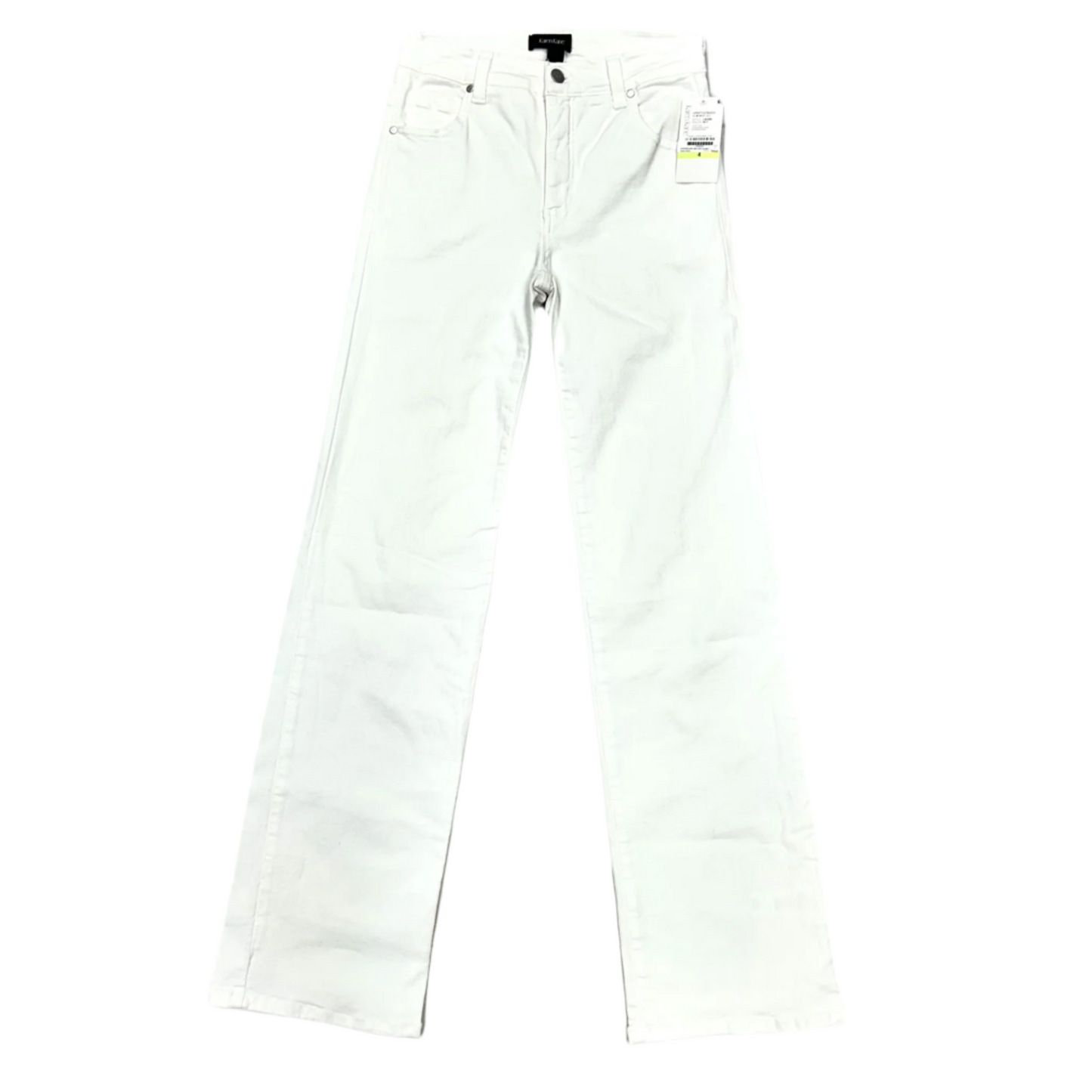 Jeans Flared By Karen Kane In White Denim, Size: 4