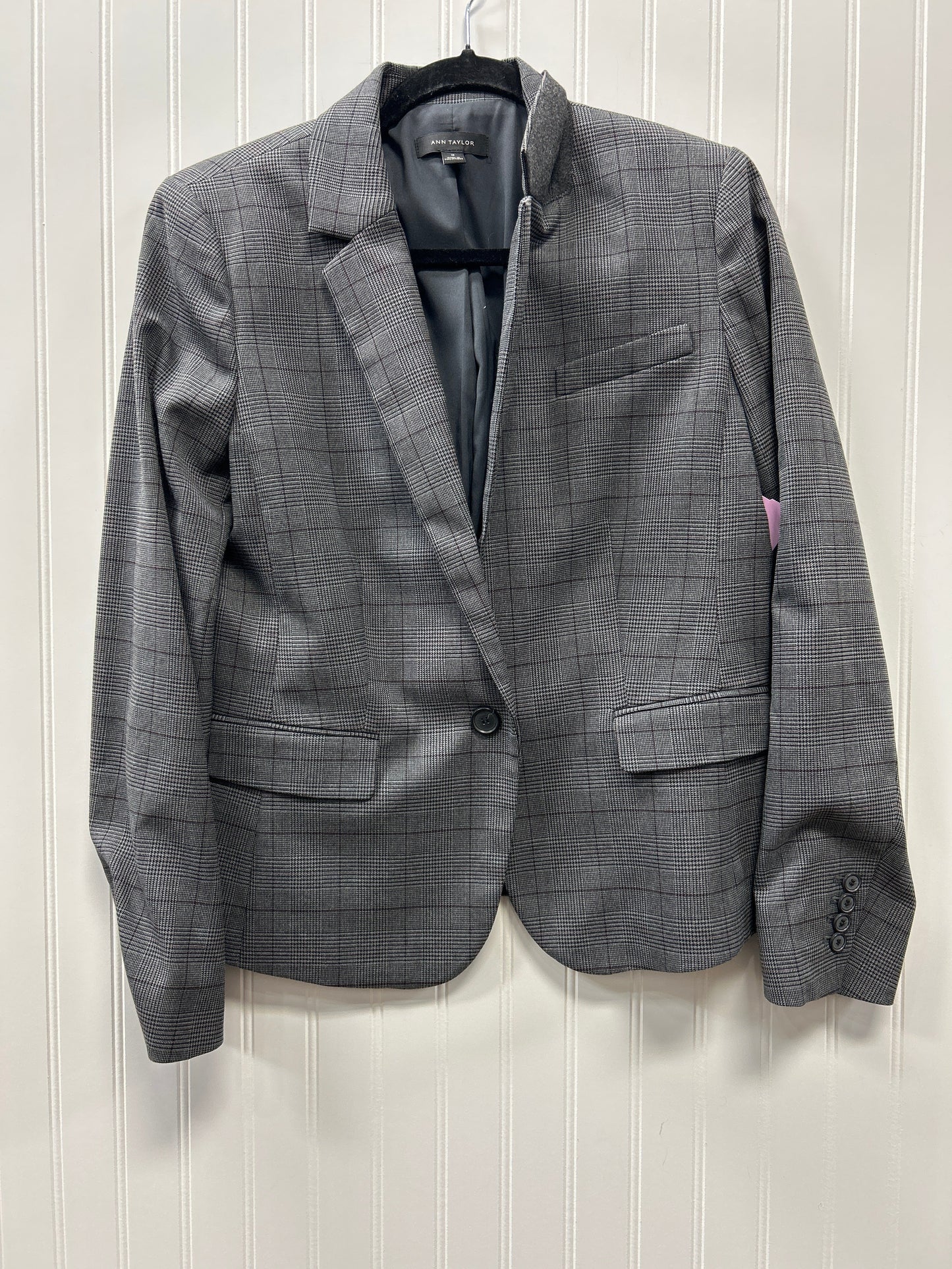 Pants Suit 2Pc By Ann Taylor In Grey, Size:M