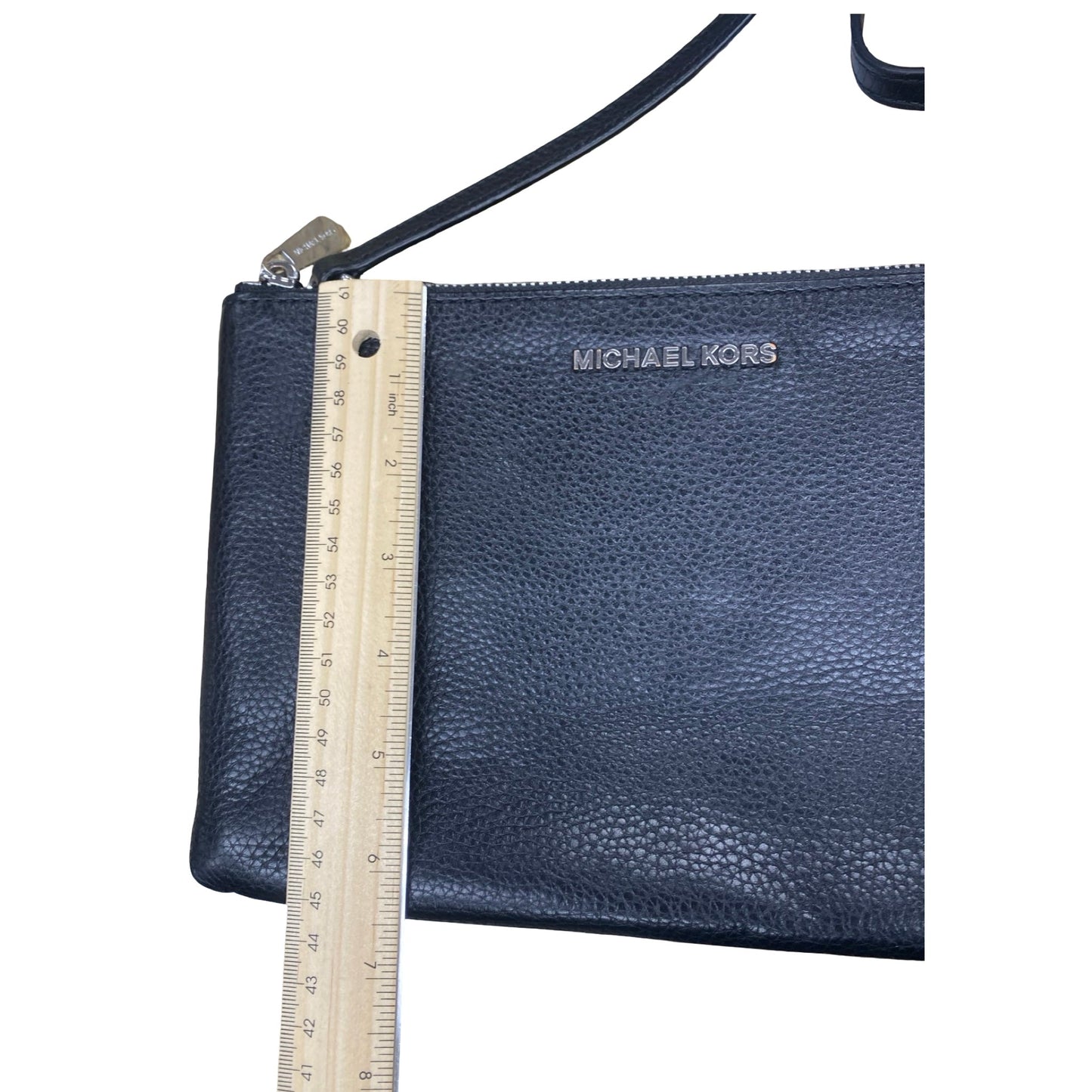 Handbag Designer By Michael Kors In Black & Grey, Size:Small