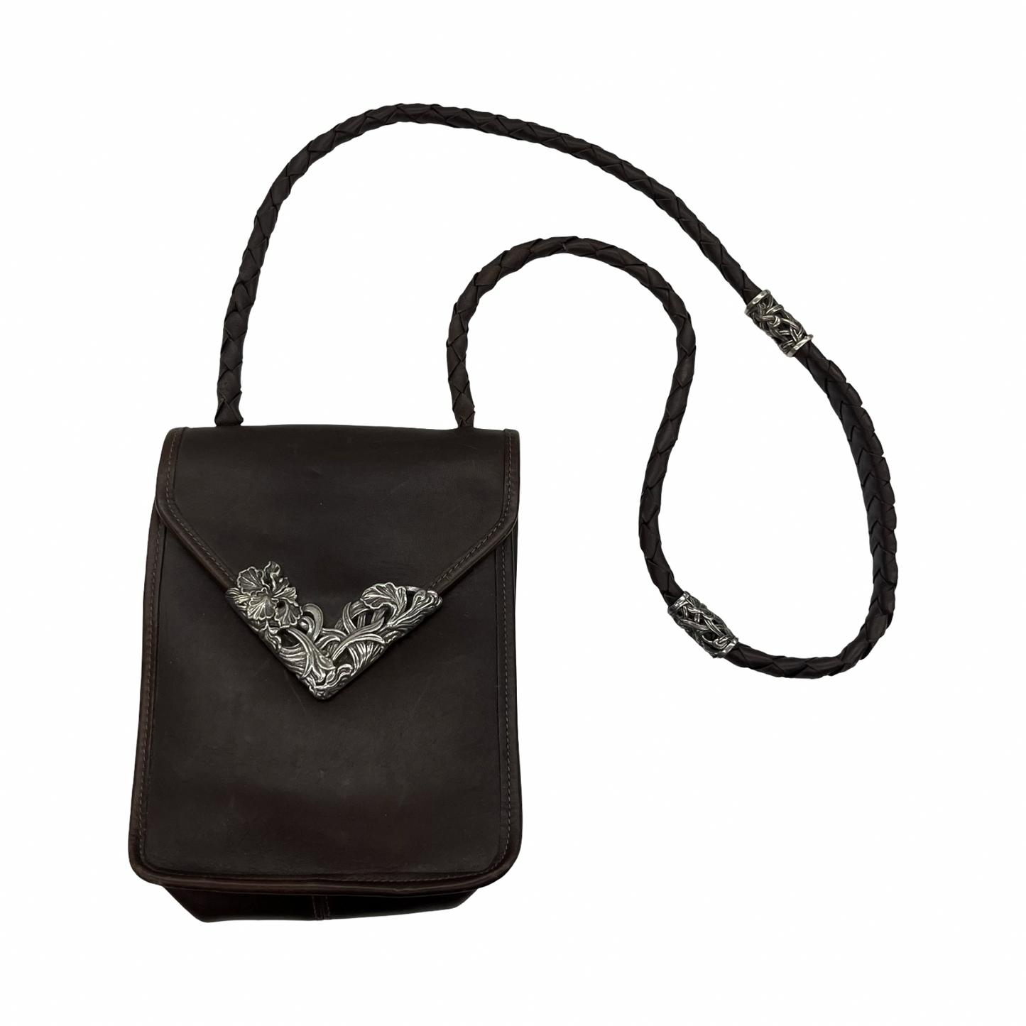 Crossbody Leather By Brighton In Brown, Size:Small