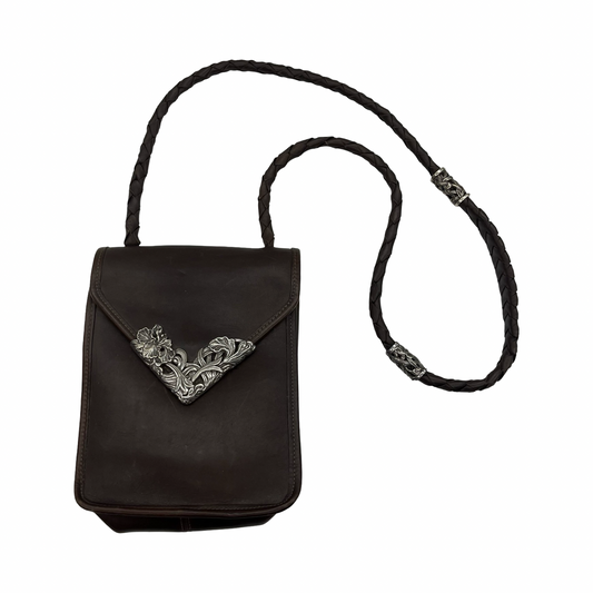 Crossbody Leather By Brighton In Brown, Size:Small