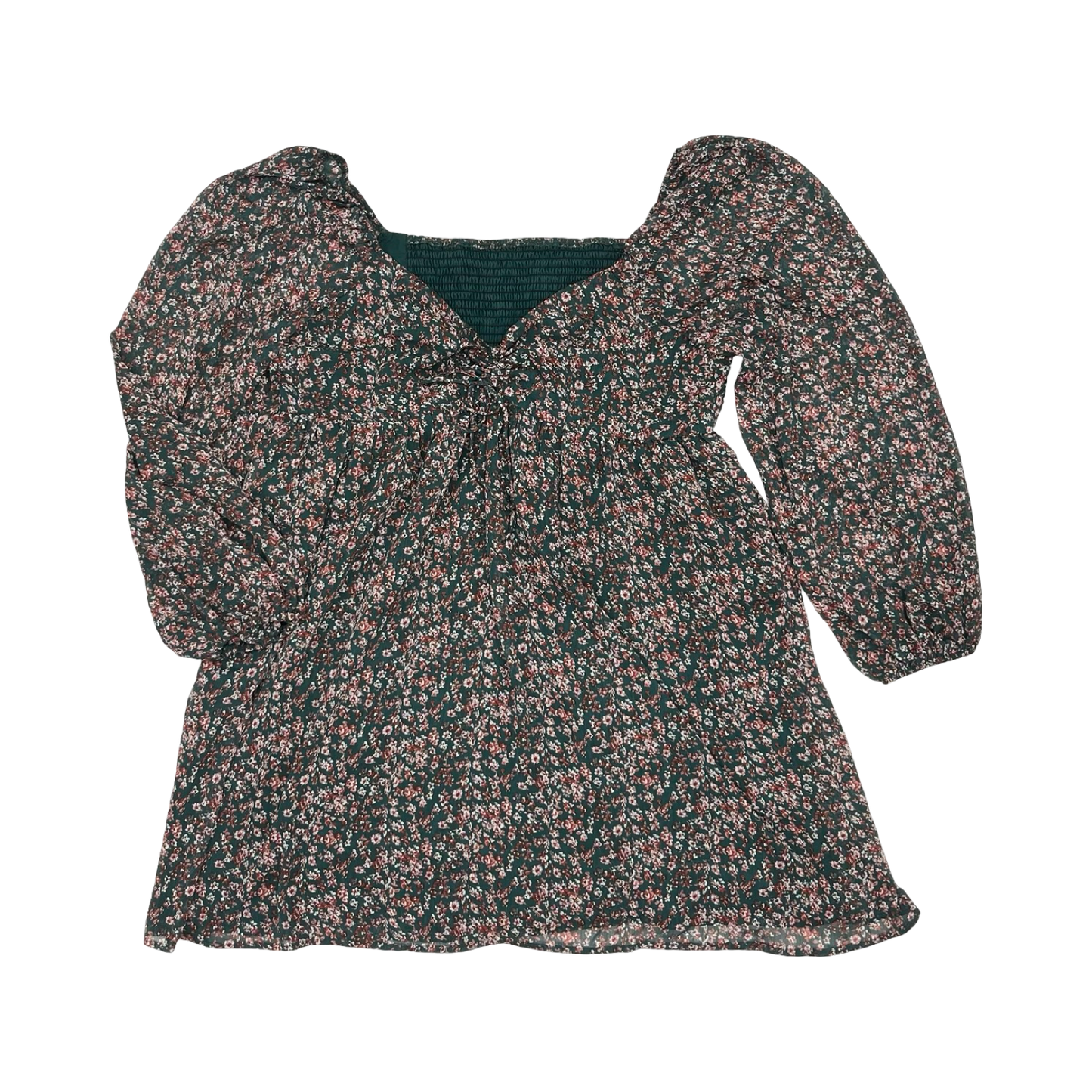 Dress Casual Short By Cme In Floral Print, Size:Xxl