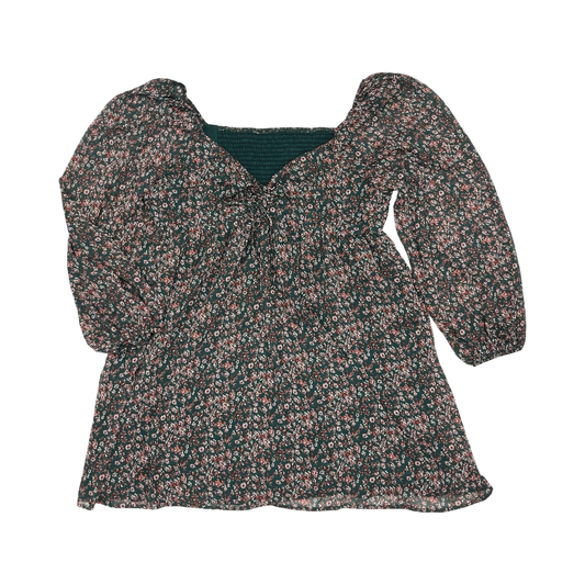Dress Casual Short By Cme In Floral Print, Size:Xxl