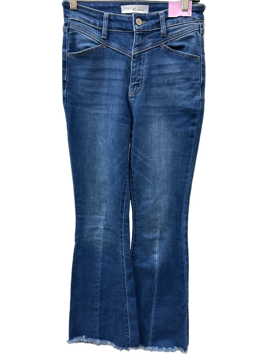 Jeans Flared By Kancan In Blue Denim, Size:2