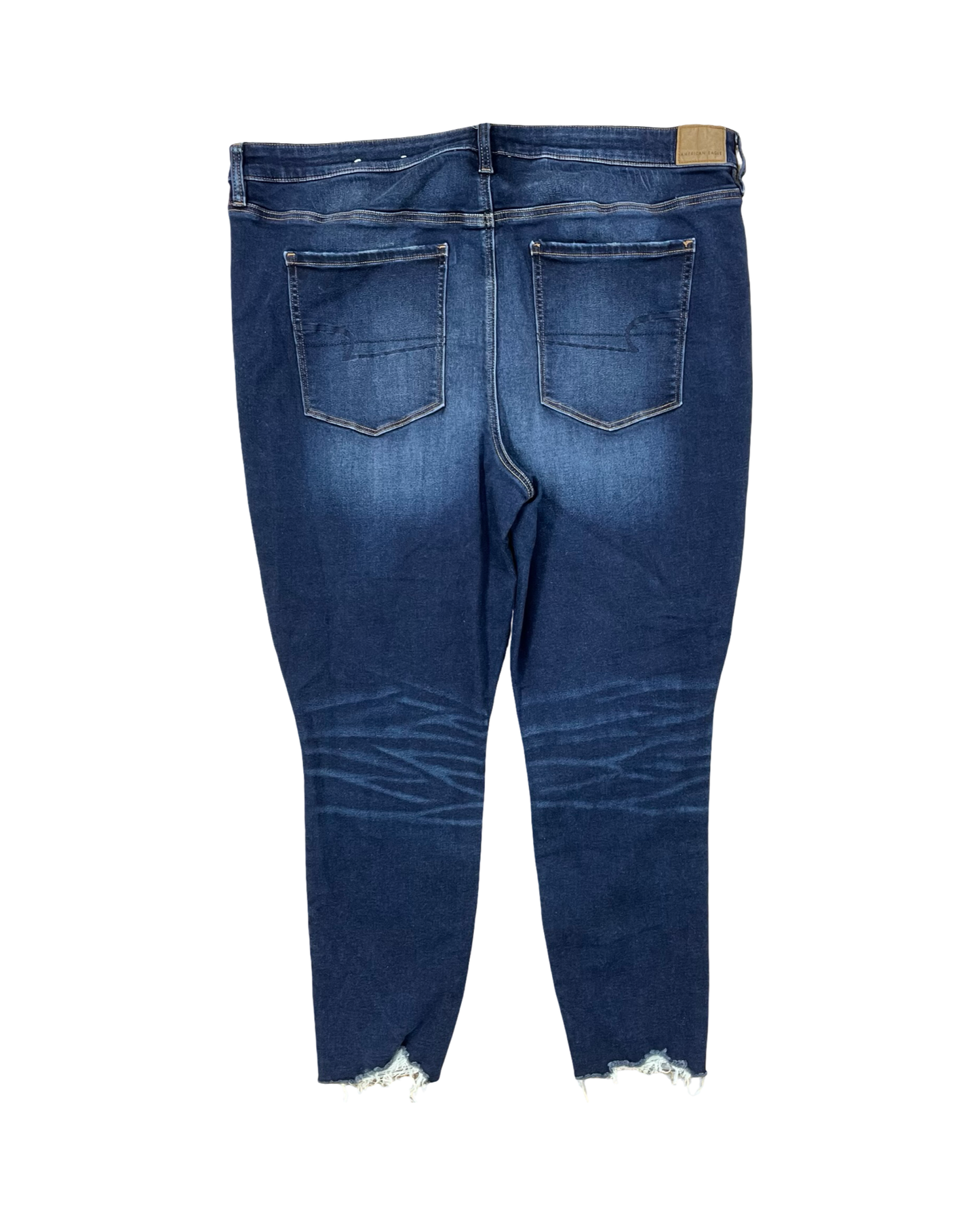 Jeans Jeggings By American Eagle In Blue Denim, Size:24