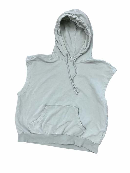 Sweatshirt Hoodie By H&M In Green, Size:L