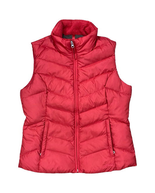 Vest Puffer & Quilted By Eddie Bauer In Red, Size:M