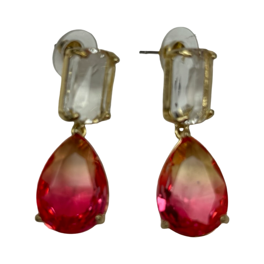 Earrings Dangle/Drop By Clothes Mentor In Pink