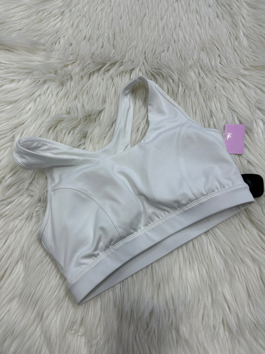 Athletic Bra By Tek Gear In White, Size:L