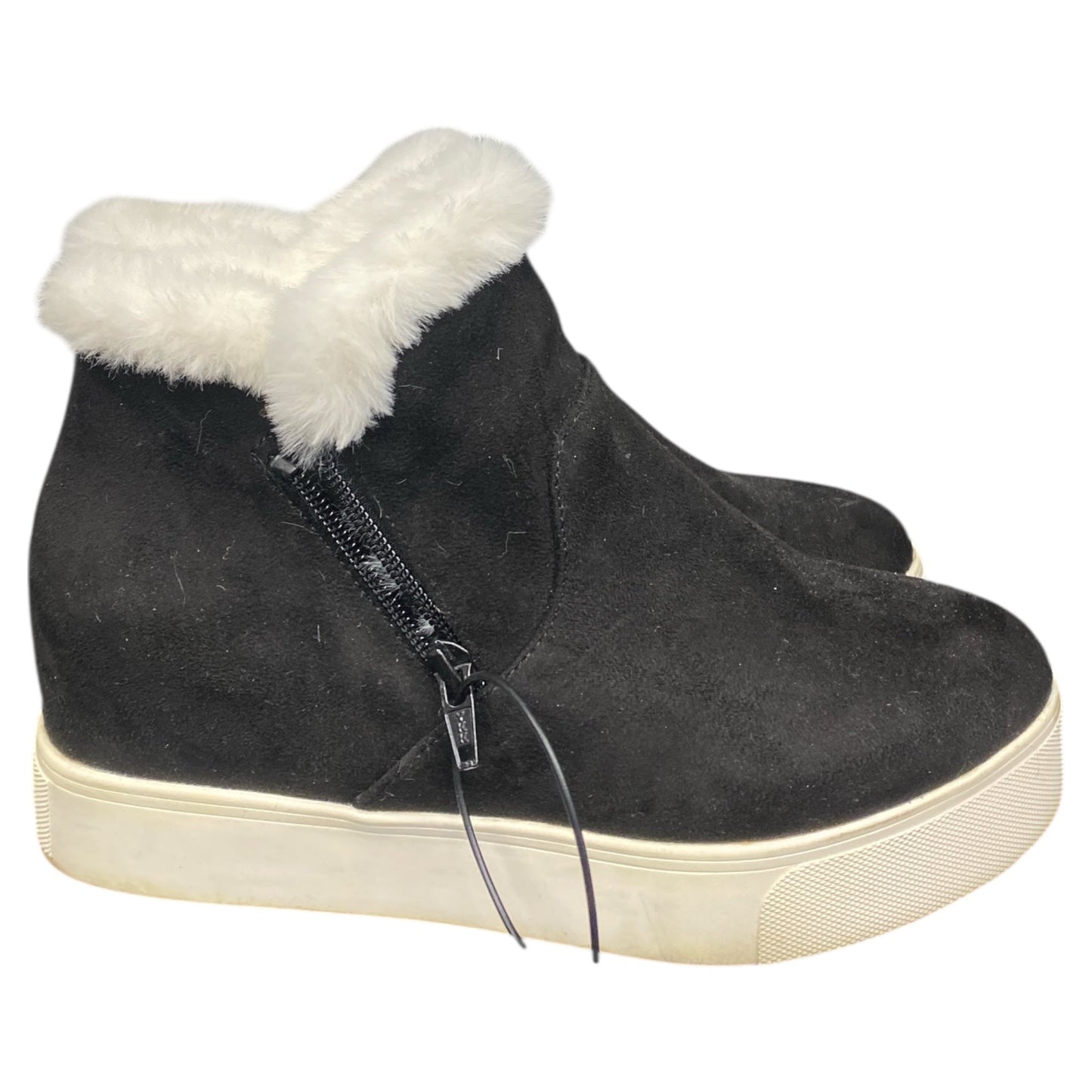 Boots Ankle Flats By J Slides In Black, Size:9