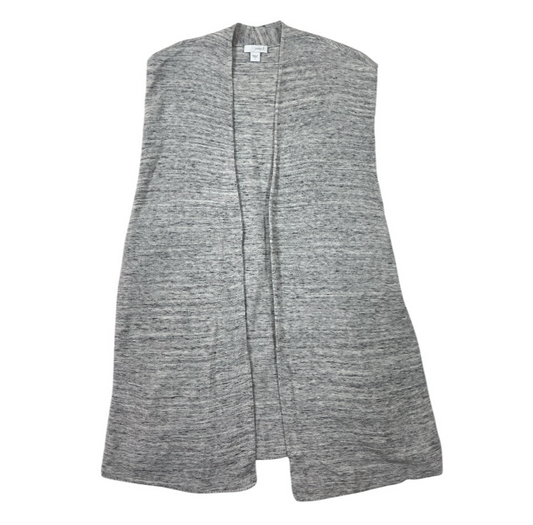 Vest Sweater By Pure Jill In Grey, Size:L