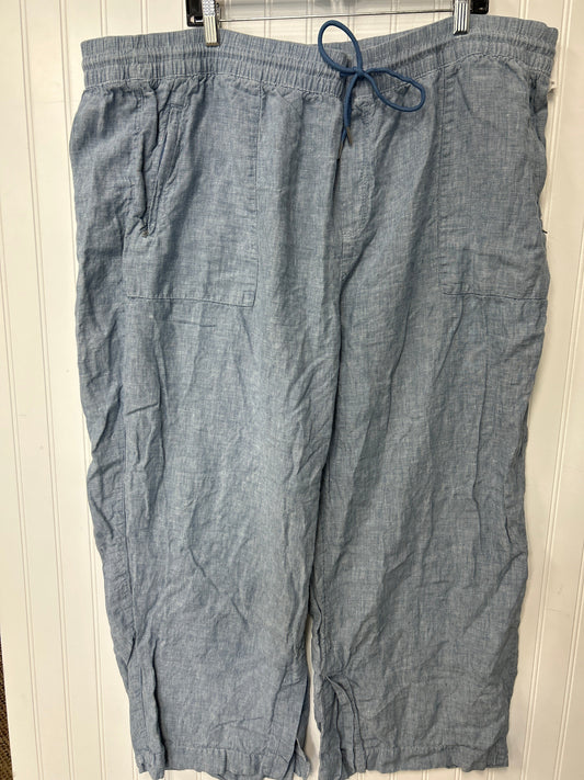 Pants Linen By Athleta In Blue, Size:26