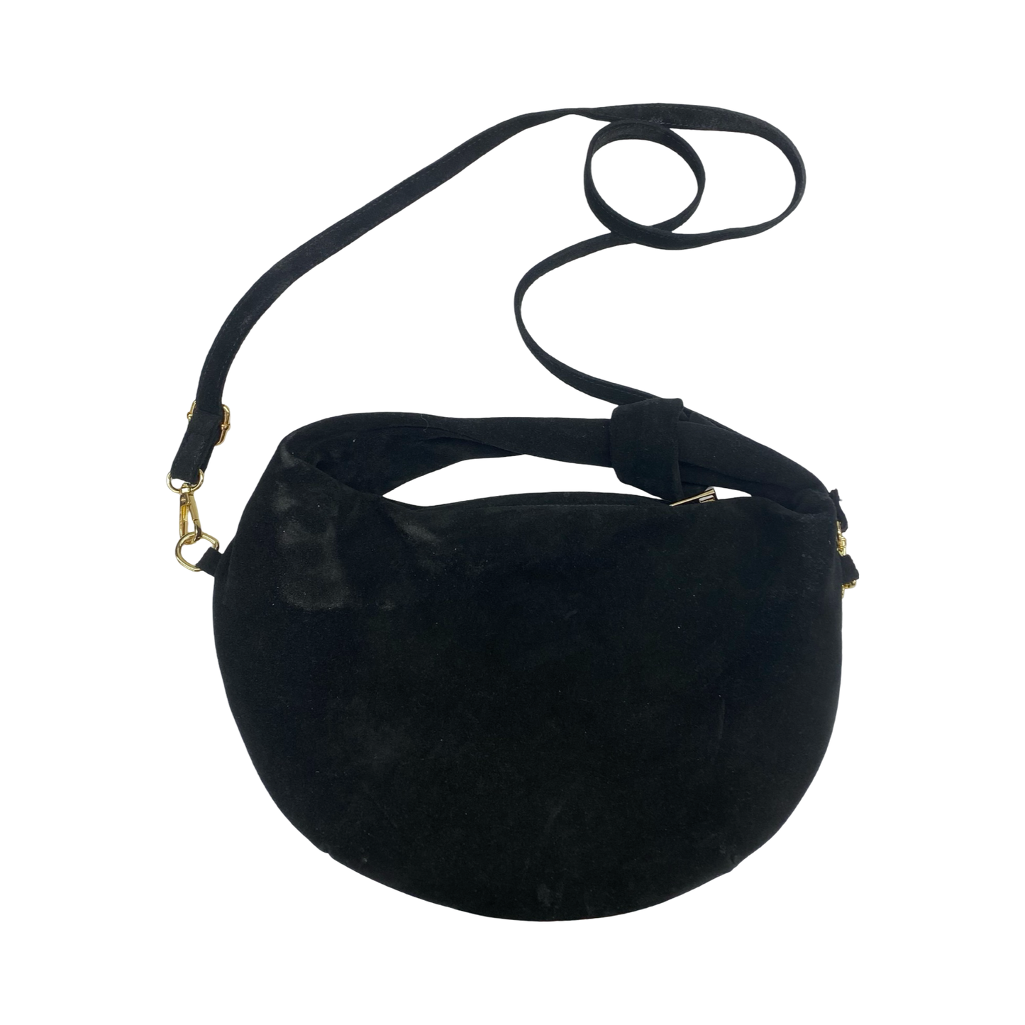 Handbag Leather By Clothes Mentor In Black, Size:Medium