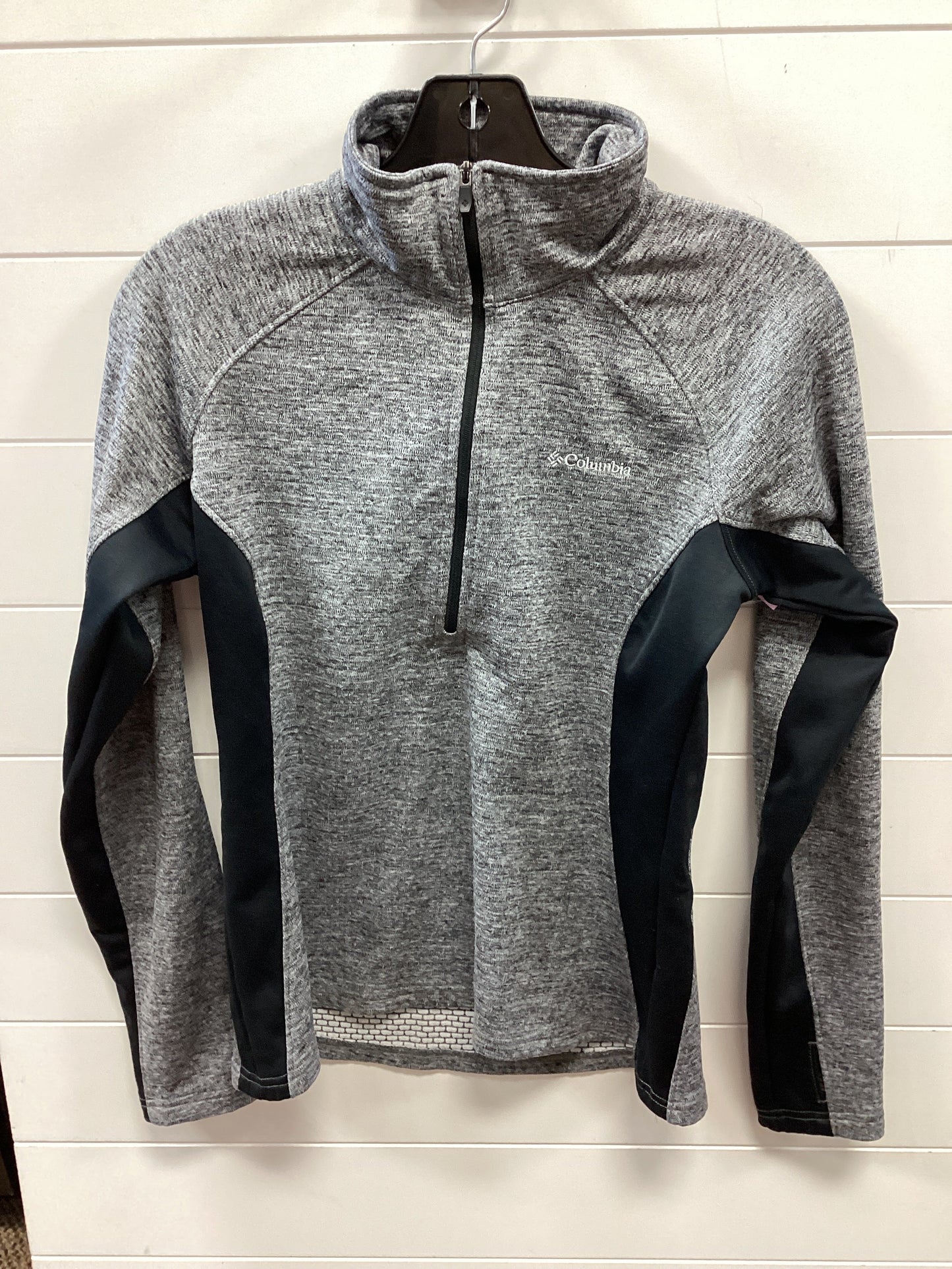 Athletic Top Ls Collar By Columbia In Grey, Size:S