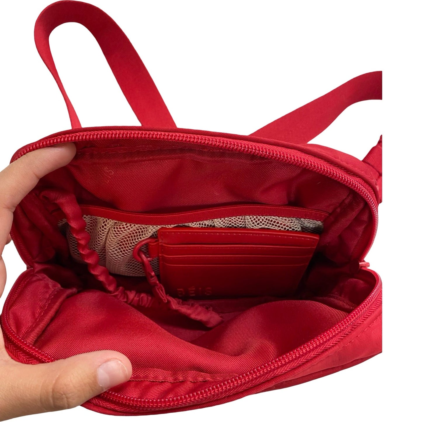 Belt Bag By Beis In Red, Size:Small