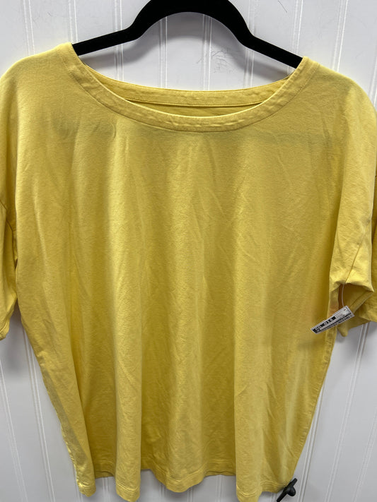 Top Ss Basic By J. Jill In Yellow, Size:L