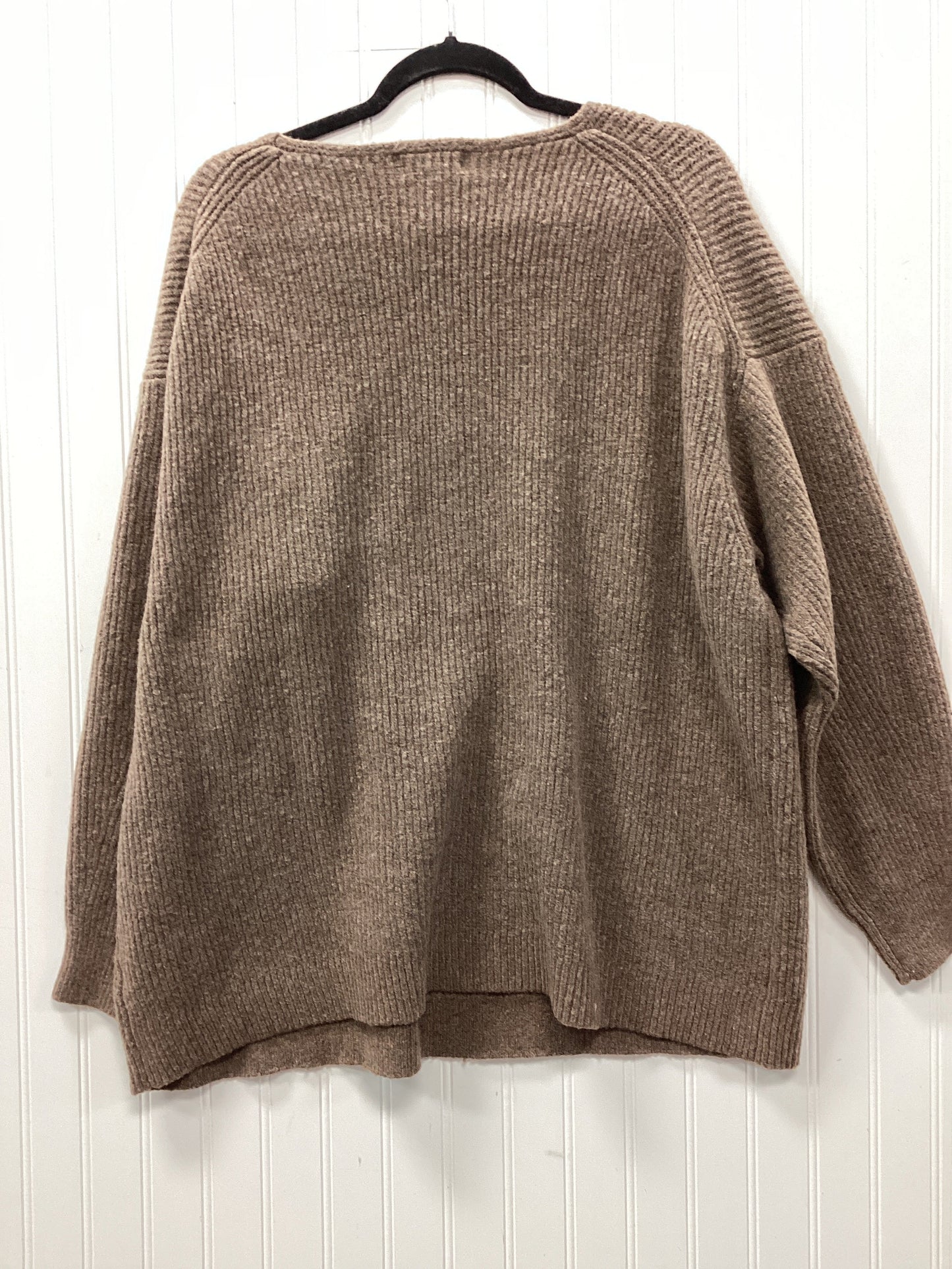Sweater By Ava & Viv In Brown, Size:2X