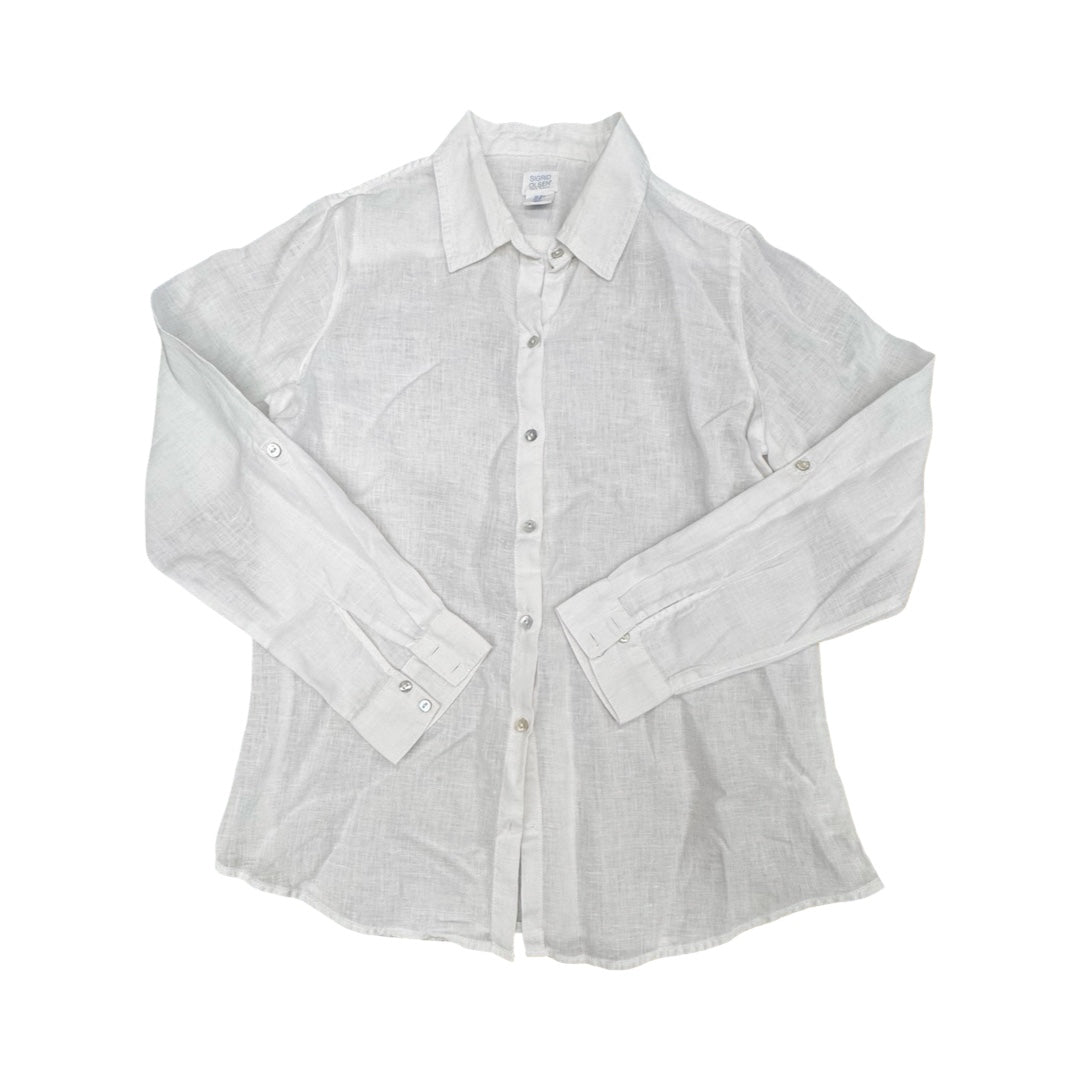 Top Ls By Sigrid Olsen In White, Size:M