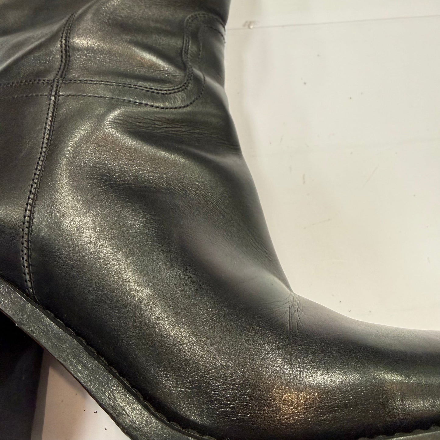 Boots Luxury Designer By Prada In Black, Size: 9