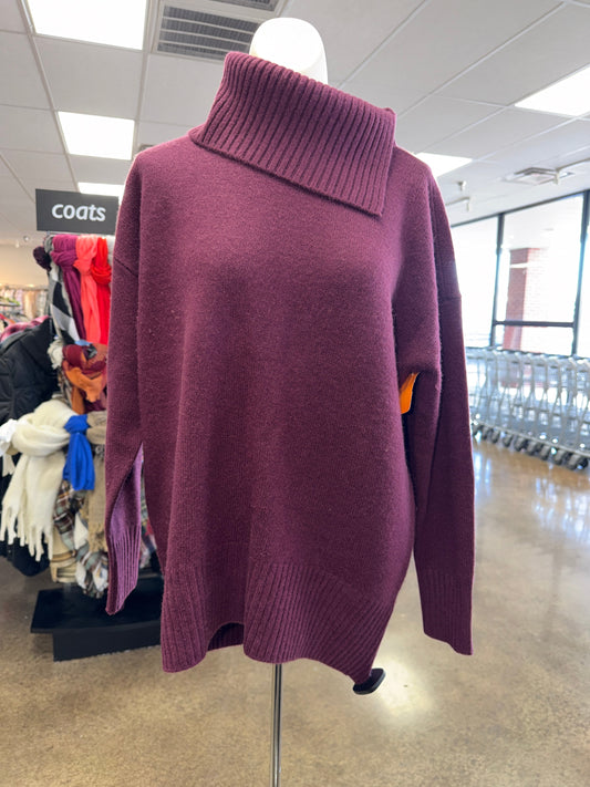 Sweater Cashmere By Nordstrom In Maroon, Size:S