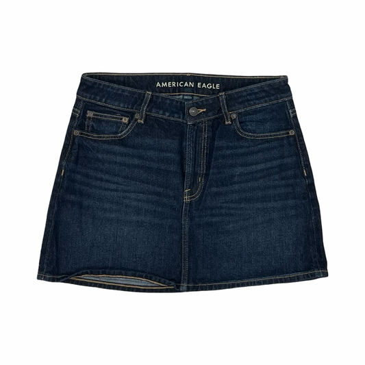 Skirt Mini & Short By American Eagle In Blue Denim, Size:4