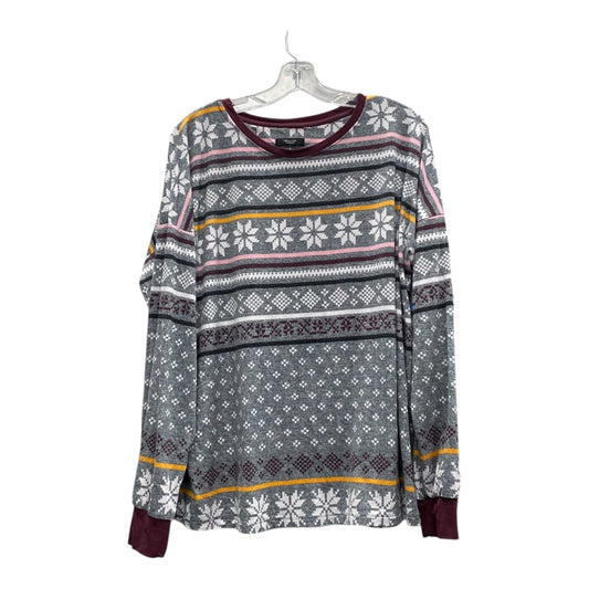 Top Ls By Simply Vera In Grey, Size:L