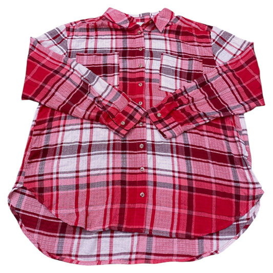 Top Ls By Pilcro In Red, Size:L