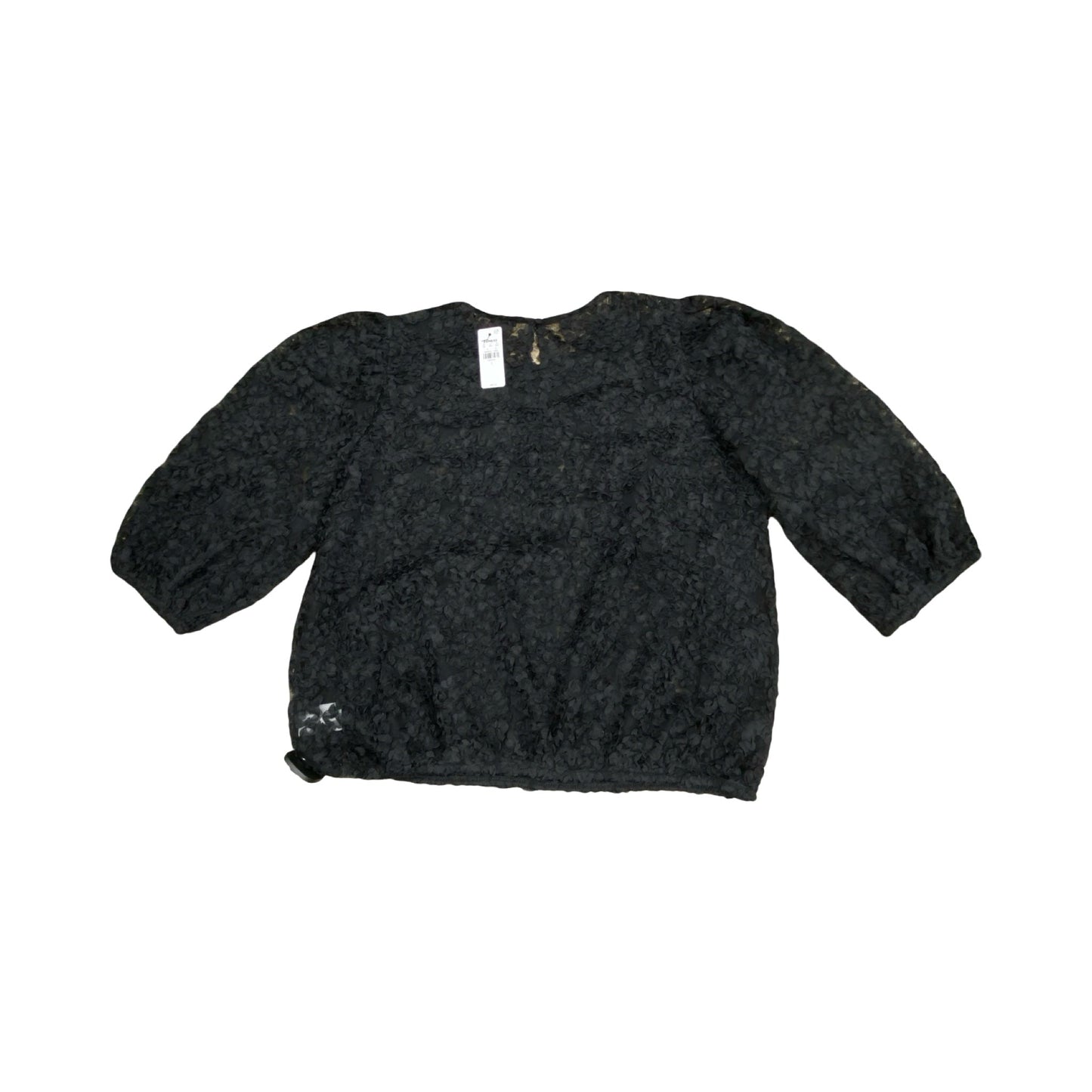 Top 3/4 Sleeve By Express In Black, Size:L